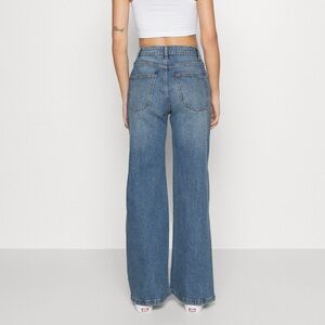 Cotton wide leg jeans - streetwear/scandinavian style